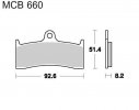 Bremsbeläge LUCAS MCB 660 SV